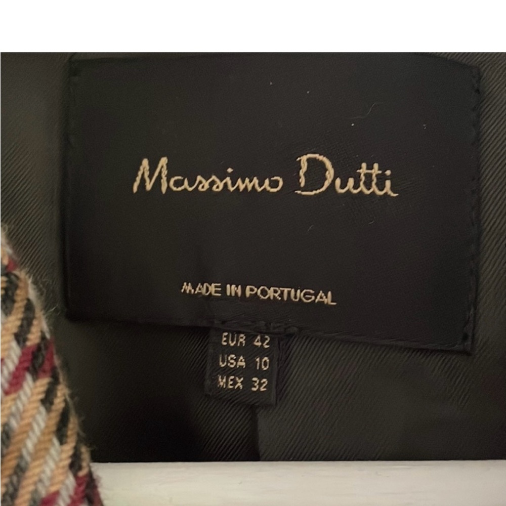Massimo Dutti Blazer with Multicolor Houndstooth Detail - Picture 3 of 5